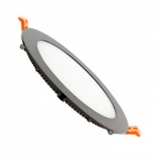 Placa LED Circular SuperSlim 12W NEGRO