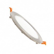 Placa LED Circular SuperSlim 12W PLATEADO